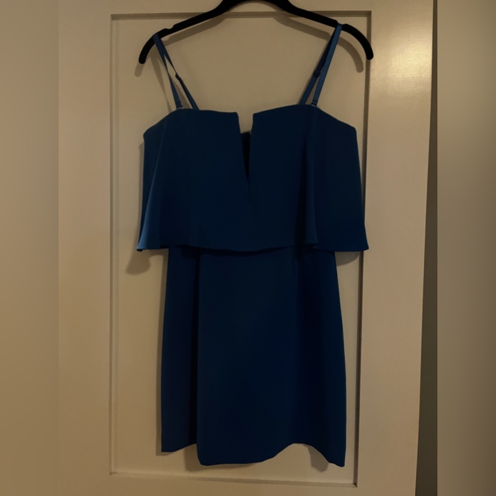 BCBG max aria blue dress